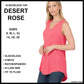 RTS - Sleeveless V-Neck Top - Desert Rose