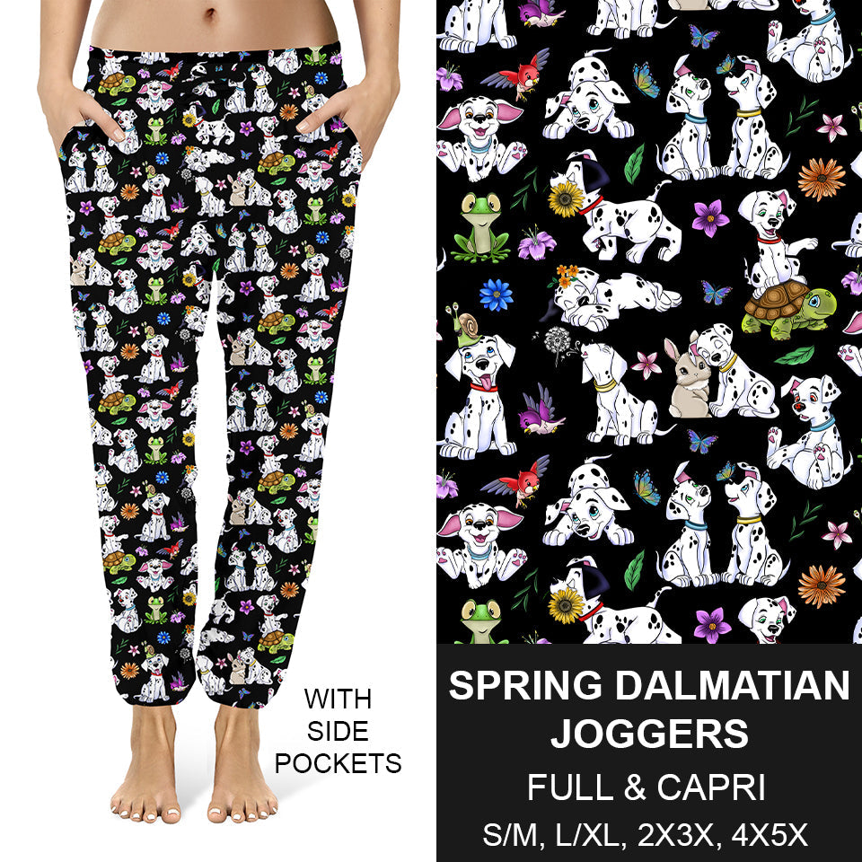 RTS - Spring Dalmatian Joggers