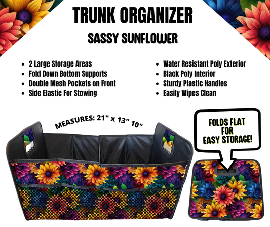 Sassy Sunflower Trunk Organizer