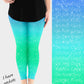 RTS - Seaside Sparkle Leggings w/ Pockets