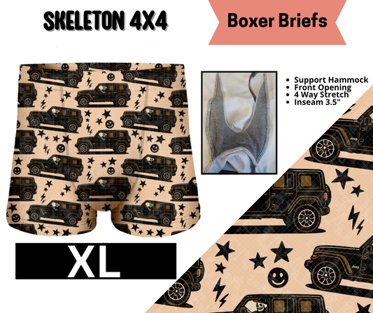 Skull 4X4 Boxer Briefs