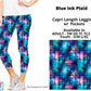 Blue Ink Plaid Capri Length w/ Pockets