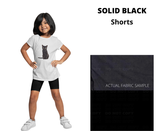 Solid Black Youth Jamaica Shorts