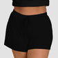 RTS - Solid Black Jogger Shorts
