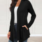 RTS - Solid Black Cardigan with Pockets