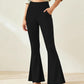 RTS - Solid Black Flare Leggings with Pockets