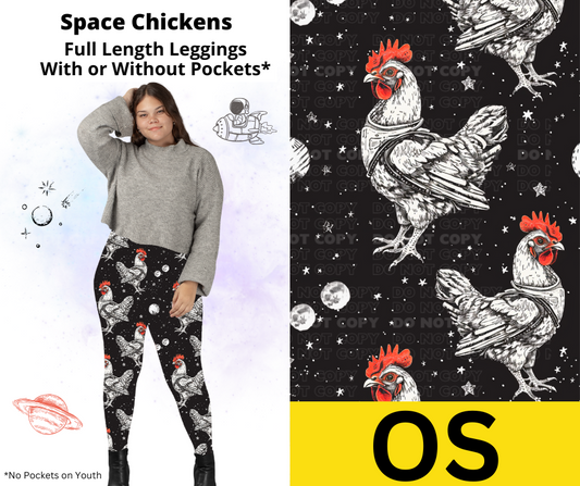Space Chickens Full Length Leggings