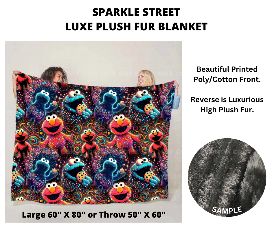 Sparkle Street Luxe Plush Fur Blanket