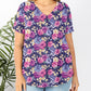 RTS - Spring Flowers V-Neck Top