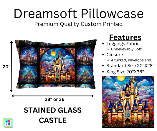 Stained Glass Castle Dreamsoft Pillowcase