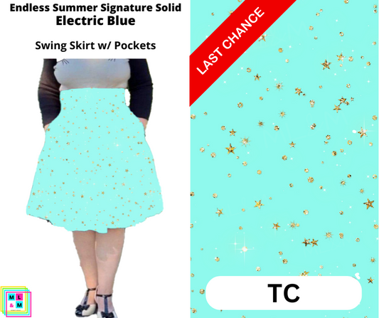 Electric Blue Swing Skirt