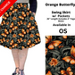 Orange Butterfly Swing Skirt