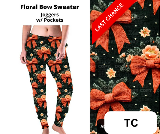 Floral Bow Sweater Joggers