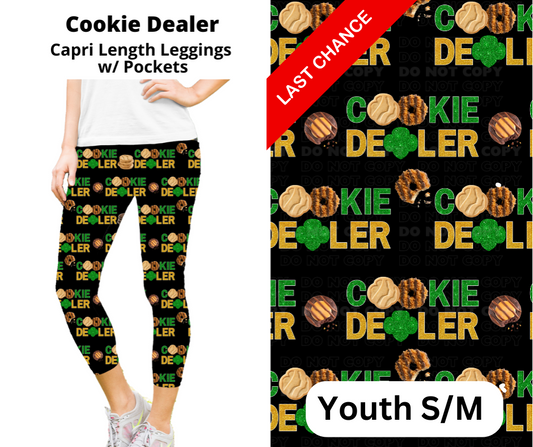 Cookie Dealer Capri Length Leggings w/ Pockets