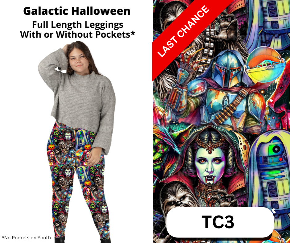 Galactic Halloween Full Length Leggings w/ Pockets