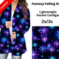 Fantasy Falling Snow Pocket Cardigan