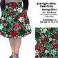 Starlight Mint Paw Print Swing Skirt