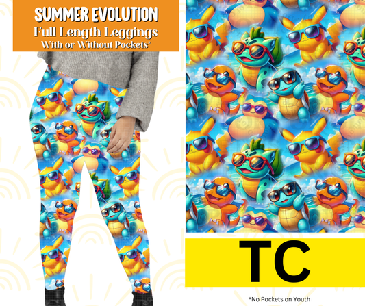 Summer Evolution Full Length Leggings w/ Pockets