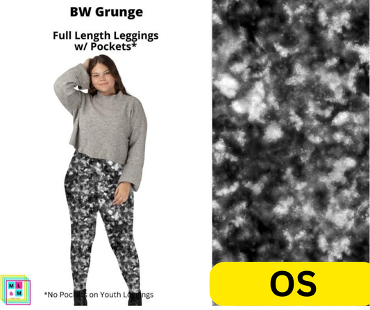 BW Grunge Full Length Leggings w/ Pockets