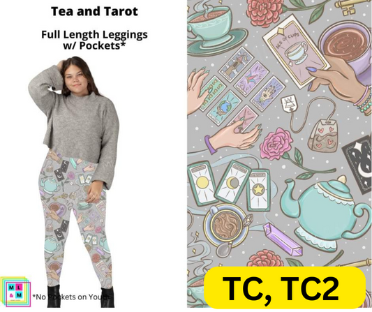 Tea and Tarot Full Length Leggings w/ Pockets