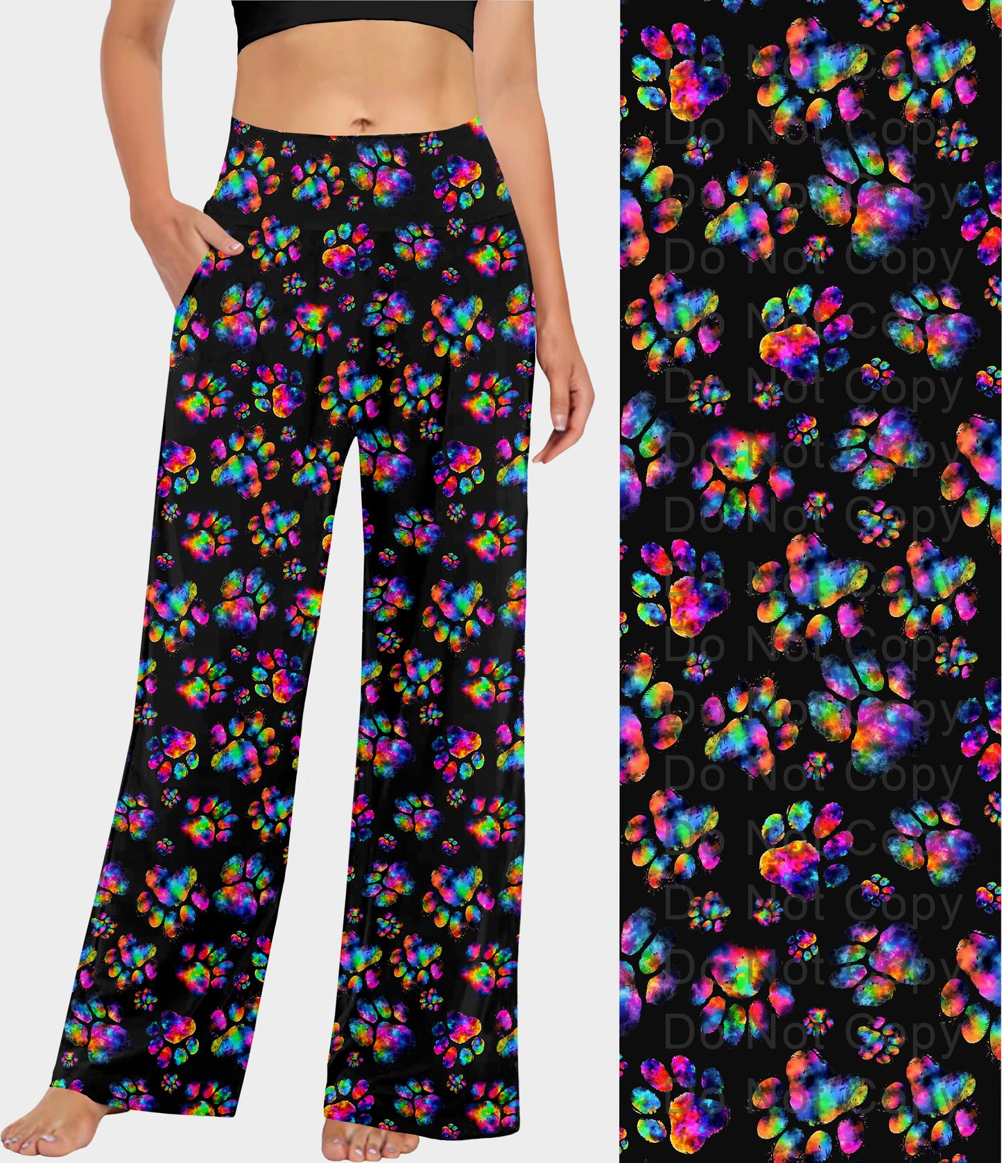 RTS - Tie Dye Paws Lounge Pants