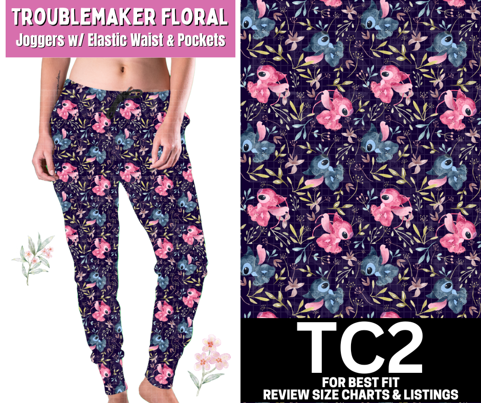 Troublemaker Floral Joggers