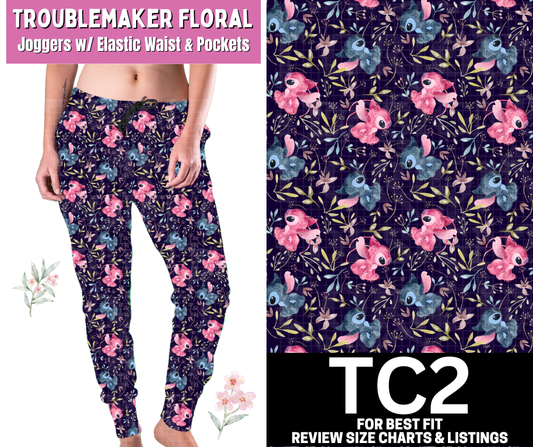 Troublemaker Floral Joggers