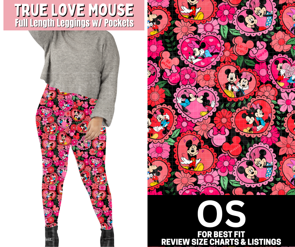 True Love Mouse Full Length Leggings w/ Pockets
