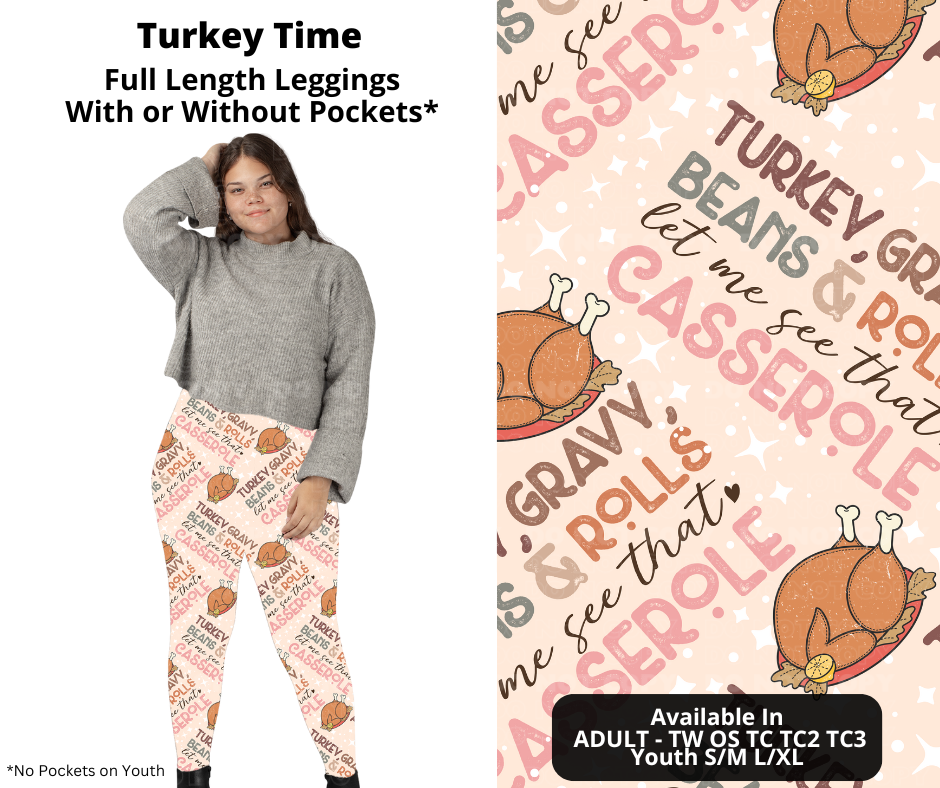 Turkey Time Full Length Leggings w/ Pockets