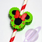 RED NOSE DEER- 3D PRINTED STRAW CHARM