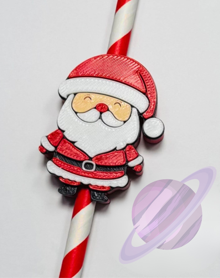 HOLIDAY BU- 3D PRINTED STRAW CHARM