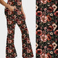 RTS - Vintage Blooms Flare Leggings w/ Pockets