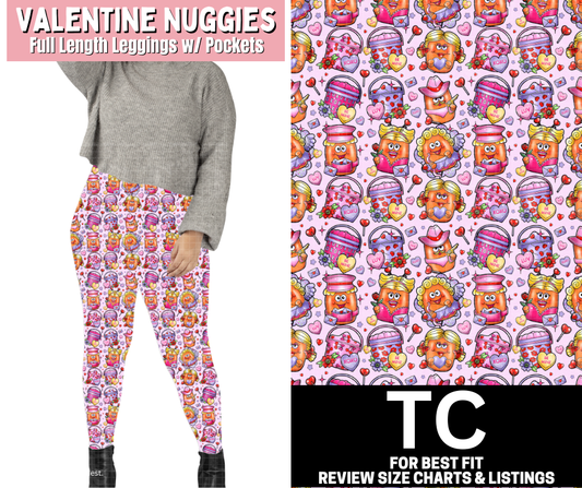 Valentine Nuggies Full Length Leggings w/ Pockets