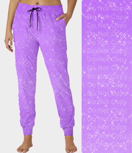 RTS - Violet Sparkle Joggers