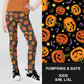 RTS - Kids Pumpkins & Bats Leggings w/ Inside Pockets