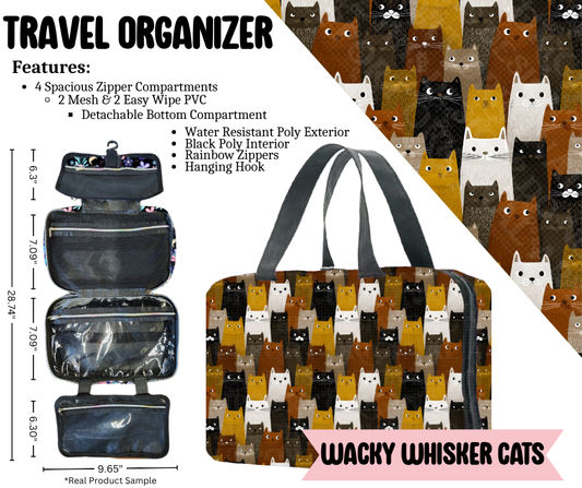 Wacky Whisker Cats Travel Organizer