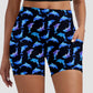 RTS - Watercolor Dolphins Biker Shorts w/ Pockets