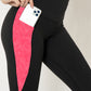 RTS - Watermelon Leggings w/ Triangle Sport Pockets
