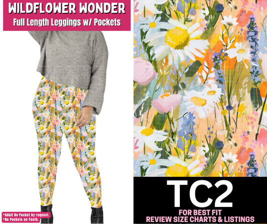 Wildflower Wonder Full Length Leggings w/ Pockets