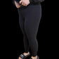 BLACK PAISLEY - BUTTER FLEECE LINED LEGGINGS