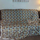 EMBROID BLACK FLORAL- GIANT SHAREABLE THROW BLANKET