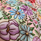 EMBROID BLACK FLORAL- GIANT SHAREABLE THROW BLANKET