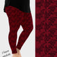 RTS - Red Batty Lace Leggings w/ Pockets