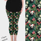 RTS - Botanical Panda Capri Leggings w/ Pockets