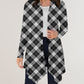 RTS - BW Plaid Cardigan w/ Pockets