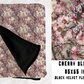 CHERRY BLOSSOM - SOFT BLACK FLEECE THROW BLANKETS