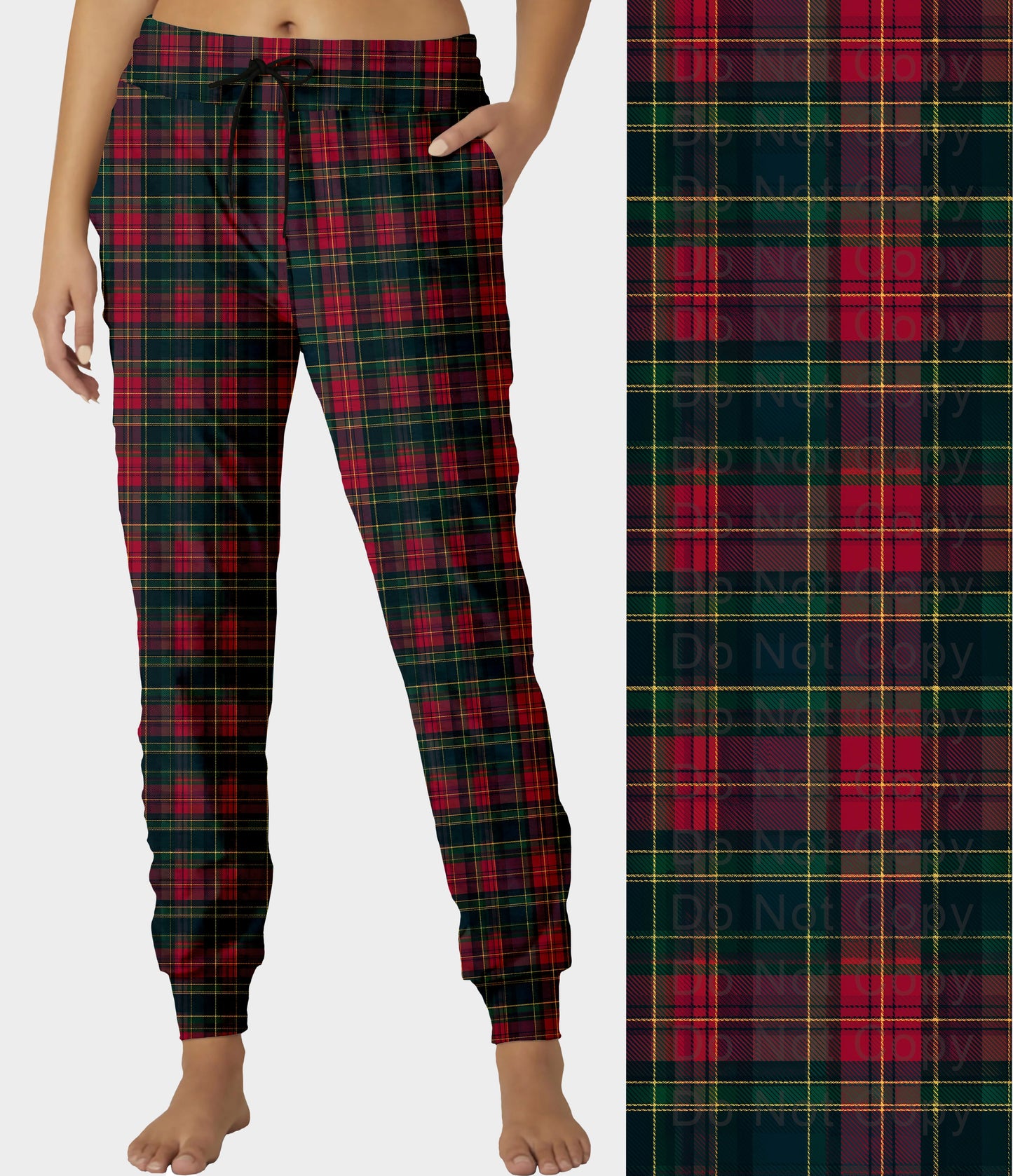 RTS - Christmas Plaid Jogger Pants