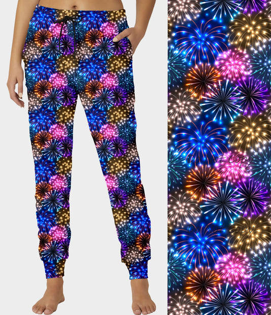 RTS - Colorful Fireworks Joggers