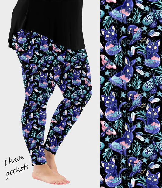 RTS - Cosmic Familiars Leggings with Pockets