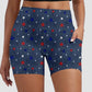 RTS - Denim Stars Biker Shorts with Pockets